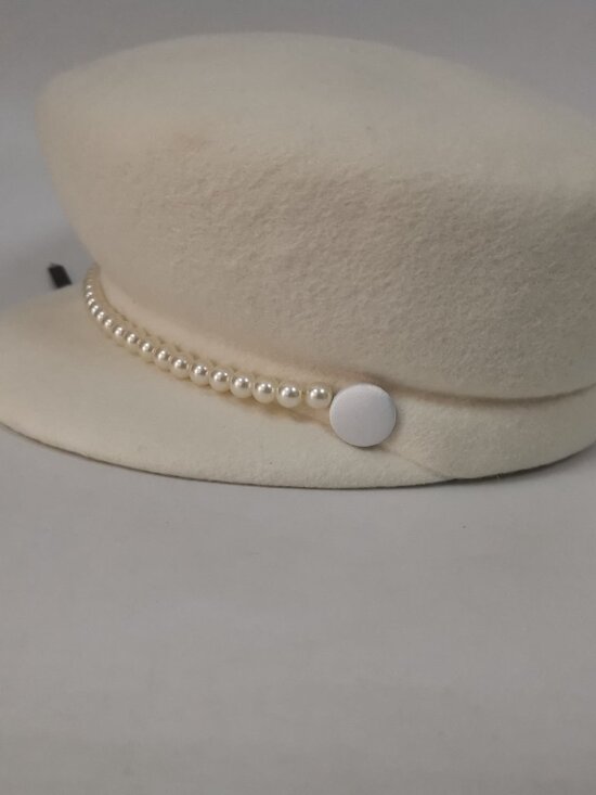 EUGENIA KIM Women\'s White Beret Hat Wool Cap Newsboy Cap main image 5